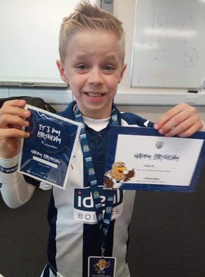 Baggies mascot Lewis