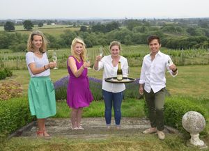 Elodie Home, Naomi Hart, Olivia Britton and Mark Stevens at Hencote Estate 