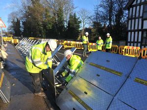 Supporting image for story: Barriers down as Bewdley water levels fall