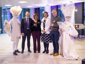 Image (L to R):  Tom Rush, Partner, Corporate, Fieldfisher Birmingham; Katherine McPherson, Chief Strategy Officer; Ranjit Dhindsa, Fieldfisher Birmingham Office Leader and Head of UK and European People and Work; and Iain Lownes, Oaklins S&W
