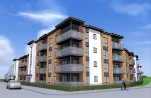 An artist impression of how new apartments will look on the old Warreners Arms pub in Brownhills. Photo: Oakley Architects