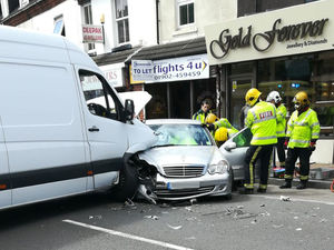 Supporting image for story: Pensioner cut free as two men injured in Wolverhampton crash