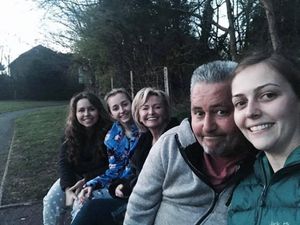 (Left-right) Karla, Robyn, Donna and Julian Churchill, and Ebony Cartwright