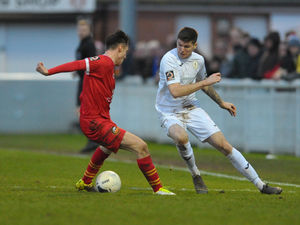 Supporting image for story: Gavin Cowan: AFC Telford forward Matty Stenson responded to talks