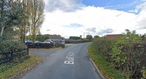 The incident happened on Bull's Lane near Wishaw Golf Club. Photo: Google Street Map