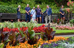 Judges for the Heart of England in Bloom competition visited The Dingle in Shrewsbury 