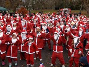 Supporting image for story: Santas out in force for 5k fundraiser