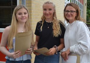 Francesca Rocke, Eli Drummond, Francesca Pancosta at Belvidere School
