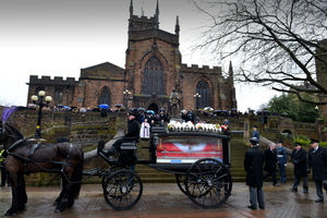 The horse-drawn carriage arrives