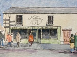 An artist's impression of how the community hub could look
