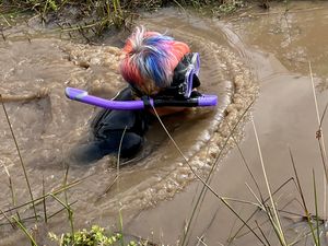 Supporting image for story: The plucky Chair of Powys Radnor Women’s Institute asked members to suggest a challenge for her to undertake - she didn't think they'd say bog snorkelling!
