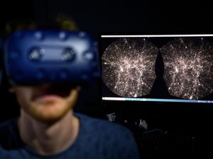 Supporting image for story: Big picture, big data: Swiss unveil virtual reality software of universe
