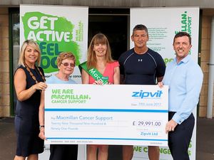 Supporting image for story: Healthy progress by vitamin company as £29,000 raised for cancer charity
