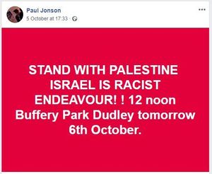 The Facebook post that led to Mr Jonson's suspension