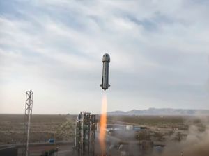 Supporting image for story: Katy Perry among six-woman crew blasted into space as part of Blue Origin flight