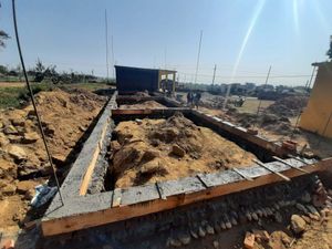 Foundations have been laid and the work goes on (Photo by The Gurkha Welfare Trust)