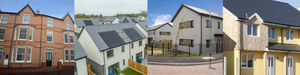 A selection of homes owned by the four housing associations. 