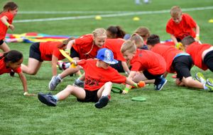 Youngsters taking part in the Challenge for Life events