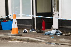 Police remained at the scene after the road had reopened