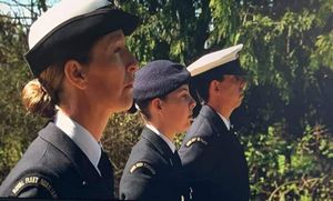 Molly Oakley from Ironbridge took part in the Duke of Edinburgh's funeral parade on Saturday