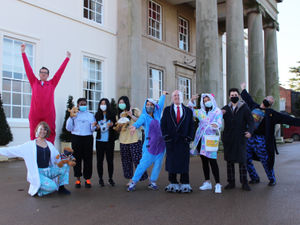 Supporting image for story: Shropshire college staff and students put on their PJs for Children in Need