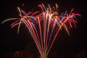 The display used a wide range of fireworks. Photo: Ian Knight / Z70 Photography