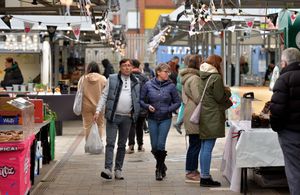 The vegan market in Wolverhampton