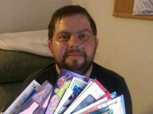 Supporting image for story: Wife's appeal sees cancer-stricken husband showered with cards