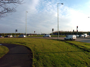 Supporting image for story: Shrewsbury traffic chaos as Dobbies Island lights fail again
