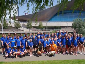 Supporting image for story: Shrewsbury swimmers meet their Olympic heroes for 125th anniversary year