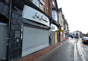 Damage and debris had been cleared from outside Jai Jewellers