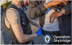 The driver being arrested after police found drugs and a stolen car key on him as well as a balaclava and blade. 