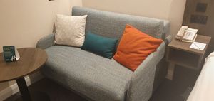 Comfy seats come as part of the room