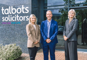 L-r: Lucy George, David Hodgetts and Clare Regan at Talbots Law