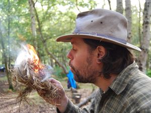 Supporting image for story: Camp fire cooking at Llangollen food festival