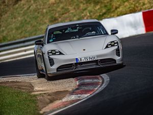 Supporting image for story: Porsche Taycan sets electric production car record at Nurburgring race circuit