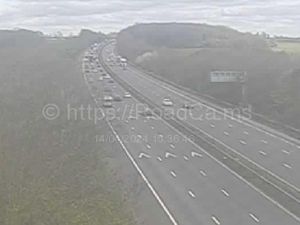 Supporting image for story: Lane closes after multi-vehicle crash on M6