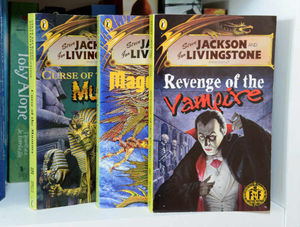 Some of the game books Adam has collected from the early 1980's.