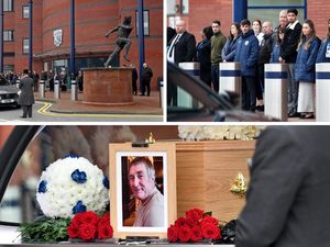 Supporting image for story: 'Mark was one of our own' - West Brom fans and staff pay tribute to supporter as he is laid to rest