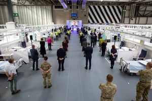 It took a huge effort by staff to establish the hospital inside halls at the NEC