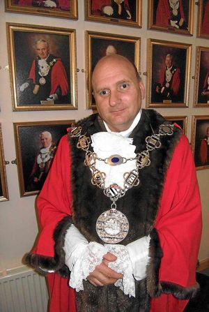 The Mayor of Shrewsbury Jon Tandy