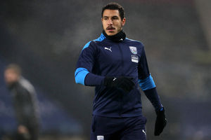 Jake Livermore of West Bromwich Albion during the pre-match warm up.