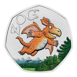 The collectable coin marks 15 years since since Julia Donaldson and Axel Scheffler's enthusiastic but accident-prone dragon first captured readers' hearts.