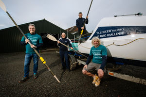 Preparing for the Talisker Whisky Atlantic Challenge are, from left, Stuart Shepherd, Martin Skehan, Stuart Richards and Gary Richards.