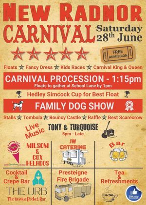 Colour, music and excitement will fill a Radnorshire village on Saturday, June 28 as its annual carnival takes place