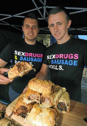 Jordan Watkiss and Owen Griffiths, from
Coopers Gourmet Sausage Rolls