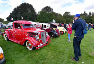 Hundreds of cars on show at The Classic and Retro Show at Himley Hall.
