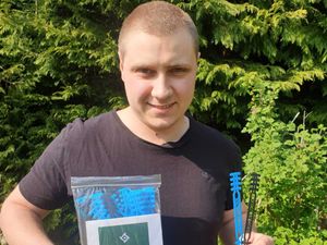 Supporting image for story: Ludlow man prints hundreds of 'ear savers' for health staff face masks