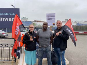 Supporting image for story: 'We won't stop until we're heard' - Wolverhampton G4S staff vow to keep striking after police called