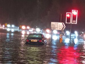 Supporting image for story: People told to avoid Stourbridge neighbourhood hit by floods described as a 'swimming pool' following severe weather
